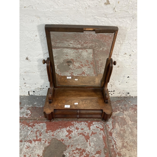 146 - A Victorian mahogany toilet mirror - approx. 65cm high x 50cm wide x 24cm deep