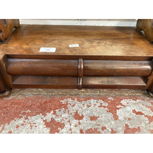 146 - A Victorian mahogany toilet mirror - approx. 65cm high x 50cm wide x 24cm deep