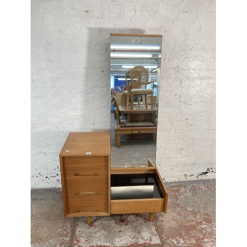 166 - A 1960s Stag C Range oak dressing table by John and Sylvia Reid - approx. 161cm high x 86cm wide x 4... 