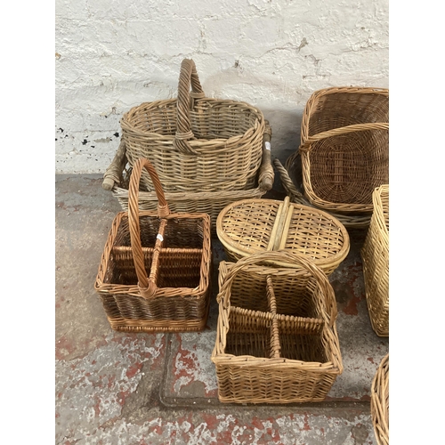 17 - A collection of wicker baskets