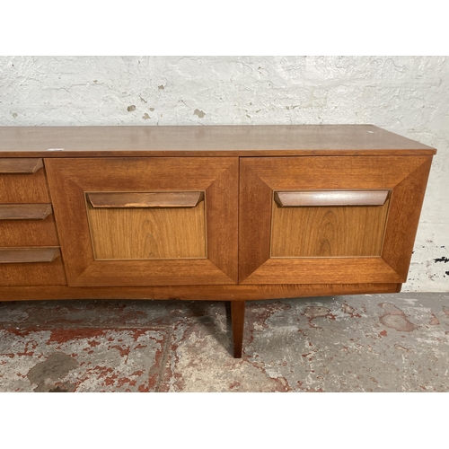 44 - A mid 20th century Stateroom by Stonehill teak sideboard - approx. 72cm high x 198cm wide x 43cm dee... 