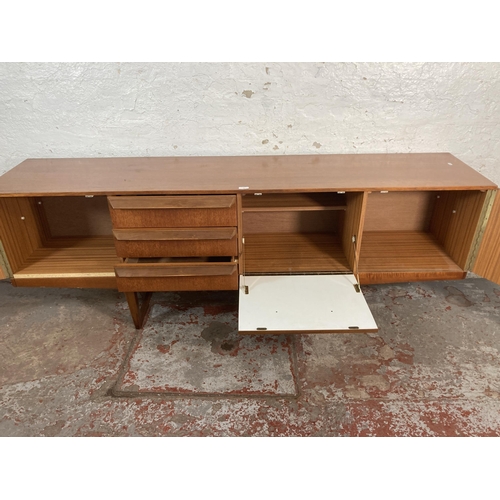 44 - A mid 20th century Stateroom by Stonehill teak sideboard - approx. 72cm high x 198cm wide x 43cm dee... 