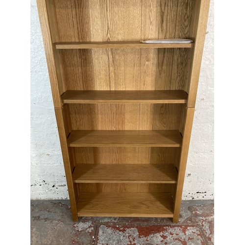 45 - A Vida XL oak six tier bookcase - approx. 181cm high x 80cm wide x 23cm deep