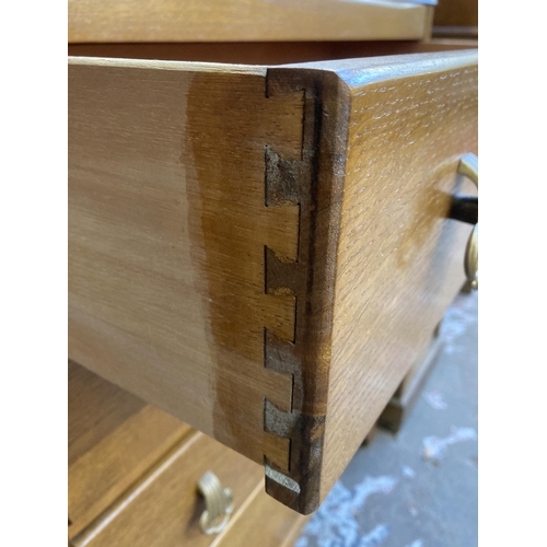 51 - A mid 20th century Lebus oak chest of drawers - approx. 92cm high x 77cm wide x 44cm deep