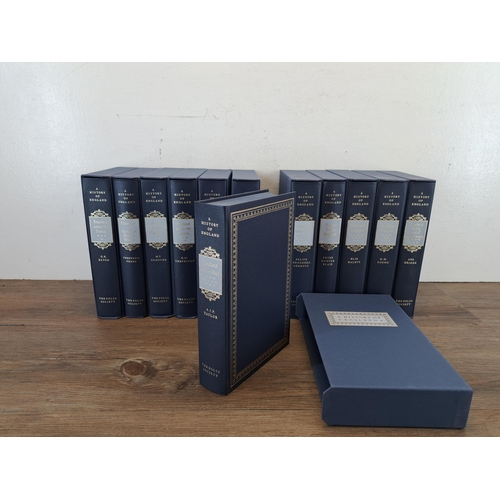 1004 - Twelve The Folio Society 'A History Of England' hardback books by multiple authors