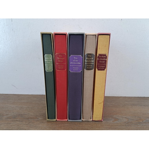 1017 - Five The Folio Society hardback books by Thomas Hardy