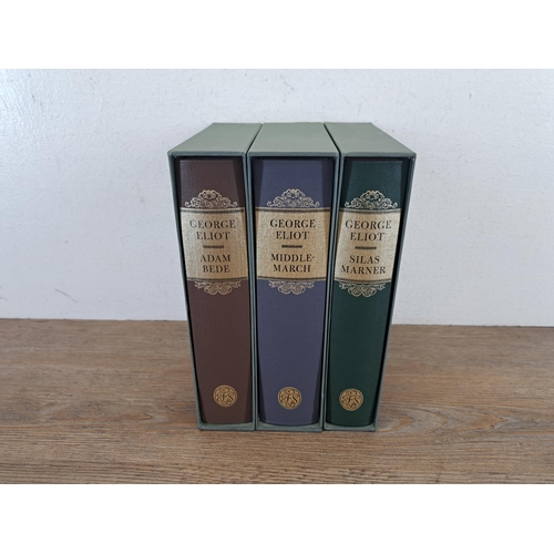 1020 - Three The Folio Society hardback books by George Eliot