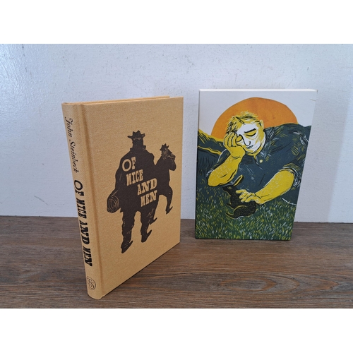 1023 - A The Folio Society 'Of Mice And Men' hardback book by John Steinbeck