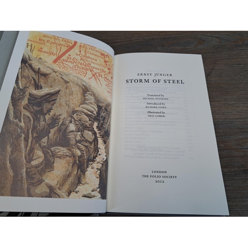 1025 - A The Folio Society 'Storm of Steel' hardback book by Ernst Jünger