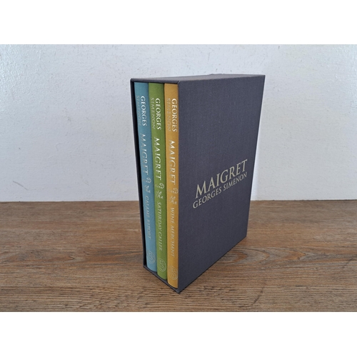 1027 - A The Folio Society 'Maigret' hardback book set by Georges Simenon