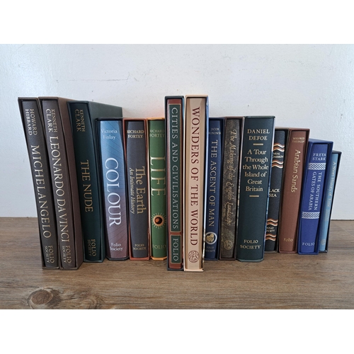 1029 - Fourteen The Folio Society hardback books to include 'Black Sea', 'Wonders Of The World', 'The Ascen... 