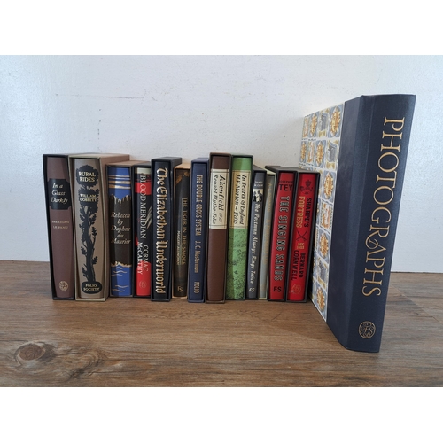 1032 - Fourteen The Folio Society hardback books to include 'Blood Meridian', 'Rebecca', 'In Search Of Engl... 