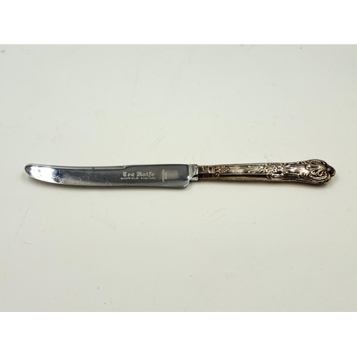 2448 - Two mid 20th century cased Harrison Brothers six piece hallmarked Sheffield silver handled knife and... 