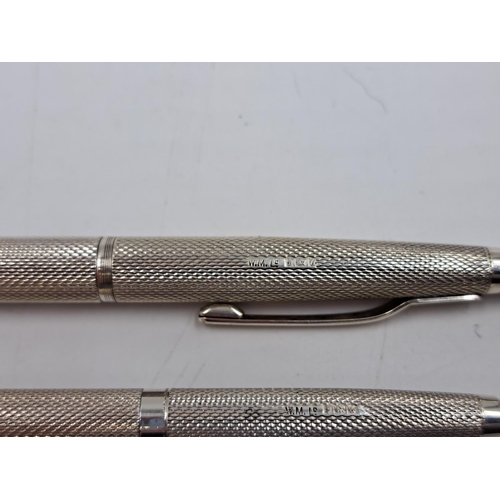 2467 - Two William Manton Ltd. hallmarked Birmingham silver pens, dated 1969 - approx. gross weight 34g