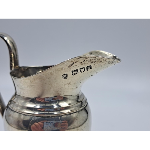 2502 - An Edwardian Edward Barnard & Sons Ltd. hallmarked London silver creamer on pedestal base, dated 190... 