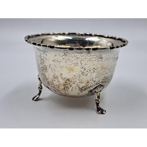 2509 - An early 20th century J Wise & Sons hallmarked Birmingham silver tri footed bowl, dated 1927 - appro... 