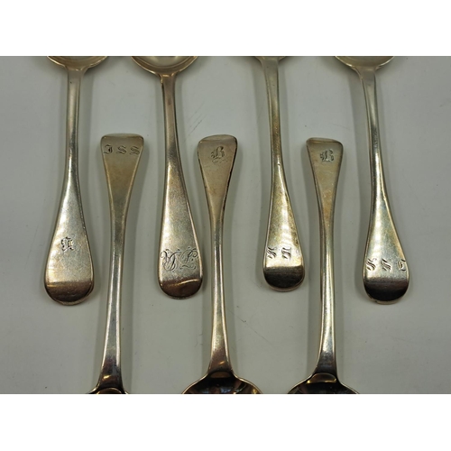 2519 - Seven George III and Victorian hallmarked London silver spoons, three Thomas Wallis II dated 1833, t... 