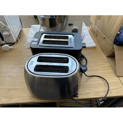 497 - Two John Lewis two slice toasters