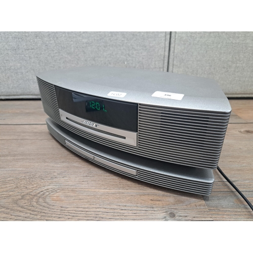 396 - A Bose Wave III SoundTouch music system with remote control and instruction manual