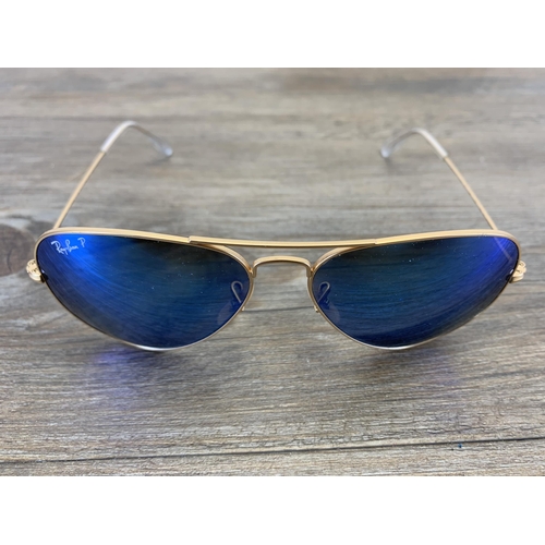 968 - A pair of boxed and cased Ray-Ban Aviator prescription sunglasses