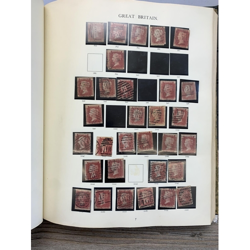 978 - A Windsor stamp album containing a collection of Great British stamps to include penny reds, deep li... 