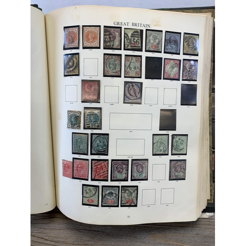 978 - A Windsor stamp album containing a collection of Great British stamps to include penny reds, deep li... 