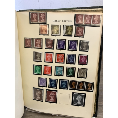 978 - A Windsor stamp album containing a collection of Great British stamps to include penny reds, deep li... 