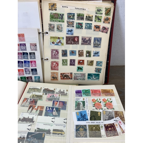 996 - Seven albums containing a collection of antique and later worldwide stamps