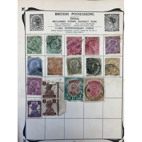 997 - Five albums containing a collection of antique and later worldwide stamps