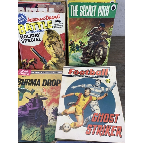 998C - A collection of vintage comics to include Football, Starblazer etc.