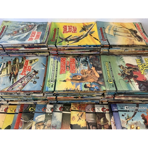 998D - A large collection of vintage Commando war comics