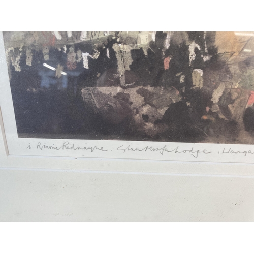 262 - A framed William Selwyn pencil signed print titled Eglwys Llanbadrig - approx. 51cm high x 62cm wide