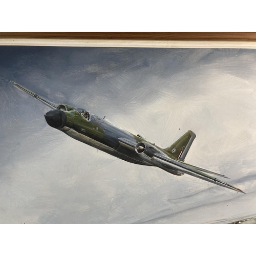 263 - A framed Michael Rondot original aviation oil on board, dated 1972 - approx. 59cm high x 84cm wide