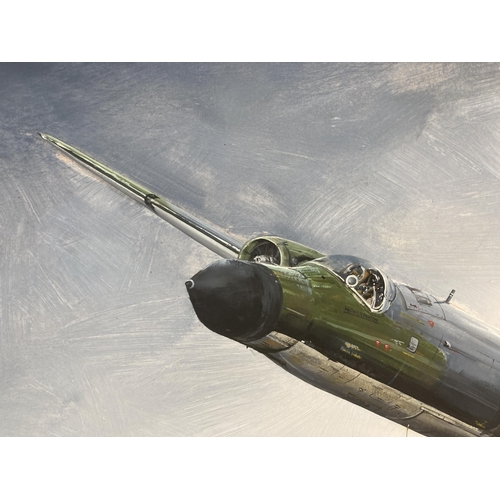 263 - A framed Michael Rondot original aviation oil on board, dated 1972 - approx. 59cm high x 84cm wide