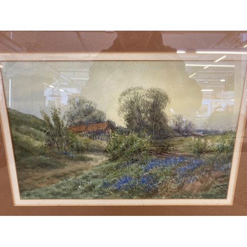 280 - Two framed countryside watercolours - approx. 39cm high x 50cm wide