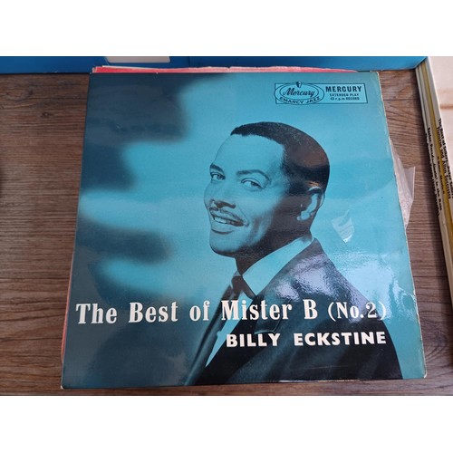 347 - A collection of vinyl records to include 'Jazz at the Black Lion', Billy Eckstine, The Playmates, Fr... 