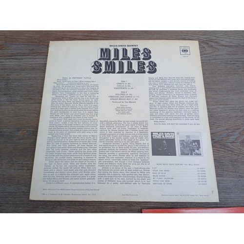 355 - Nine Miles Davis vinyl records to include 'Plays' 10