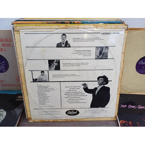 357 - A large collection of Frank Sinatra records to include  'Swing Easy!' 10