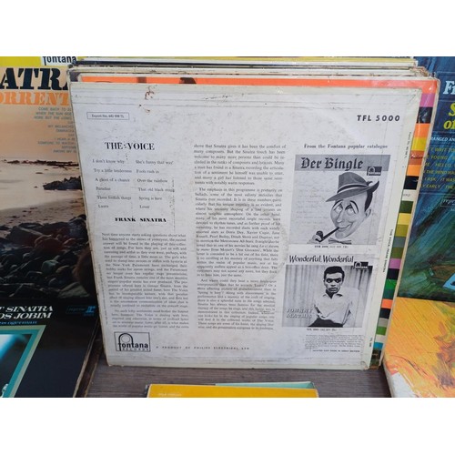 357 - A large collection of Frank Sinatra records to include  'Swing Easy!' 10