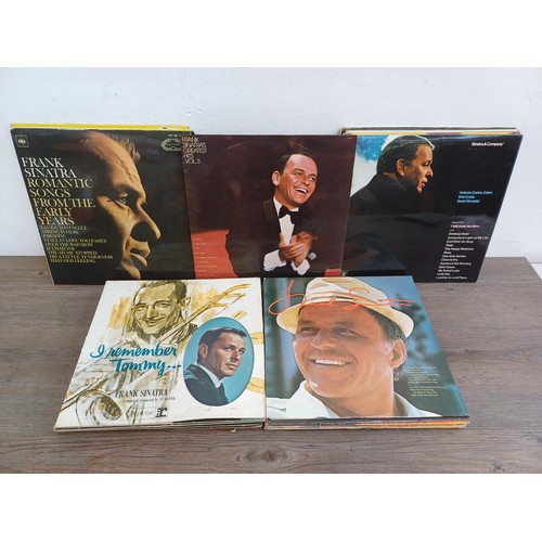 357 - A large collection of Frank Sinatra records to include  'Swing Easy!' 10