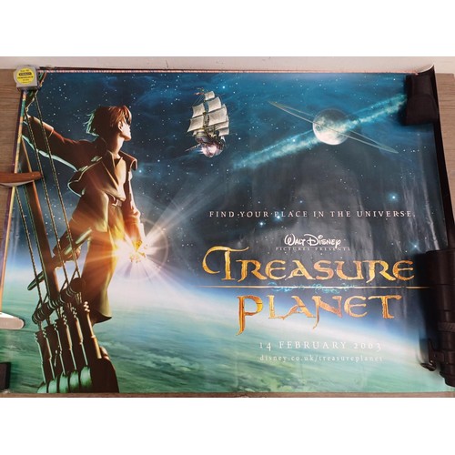 359 - Four rolled film posters, two different Disney's 'Treasure Planet', 'The Wild Thornberrys Movie' and... 