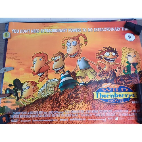 359 - Four rolled film posters, two different Disney's 'Treasure Planet', 'The Wild Thornberrys Movie' and... 