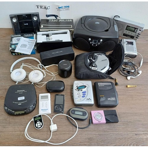 378 - A collection of items to include Sony WM-FX277 and WM-FX113 Walkman personal radio/cassette players,... 