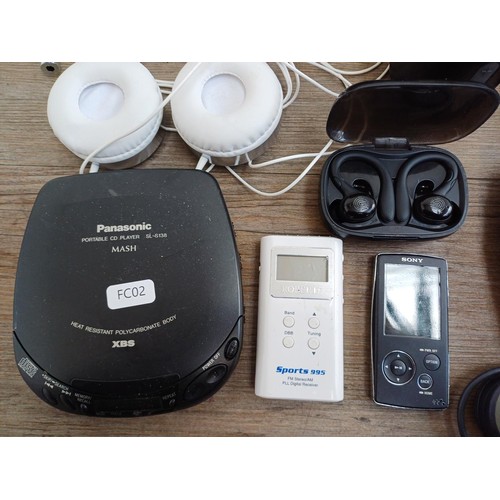 378 - A collection of items to include Sony WM-FX277 and WM-FX113 Walkman personal radio/cassette players,... 