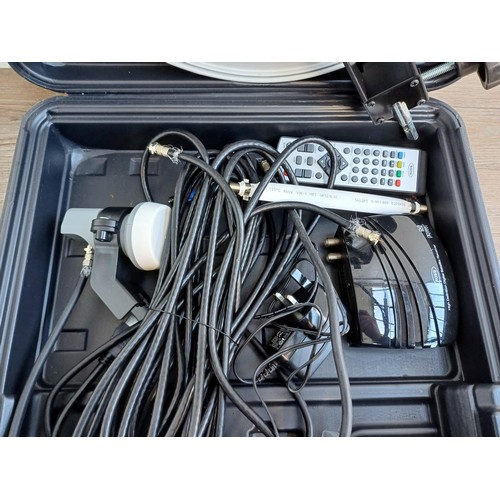 408 - A cased Ross portable HD satellite kit