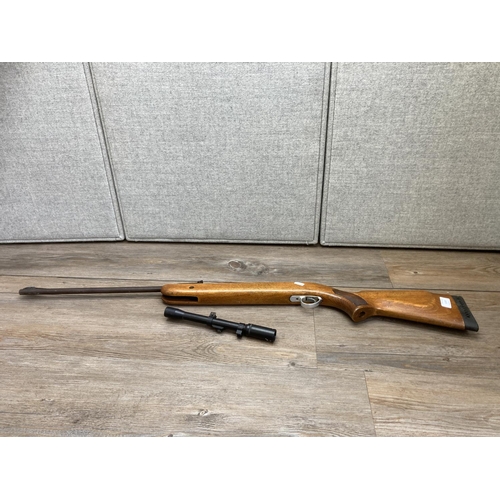 1118 - A BSA Mercury .22 air rifle with Fontaine 4x20 wide angle scope