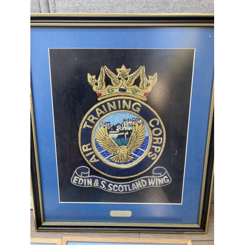 1119 - A collection of military presentation plaques, prints and photographs all presented to Captain I.H. ... 