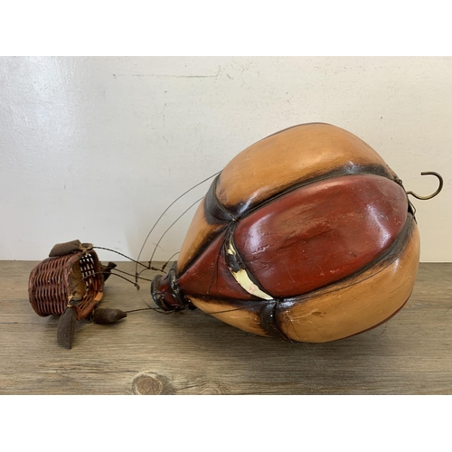 1066 - A vintage fibreglass hot air balloon model