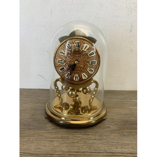 1071 - A mid 20th century Kieninger & Obergfell Kundo West German anniversary mantel clock - approx. 16cm h... 