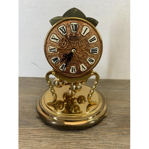 1071 - A mid 20th century Kieninger & Obergfell Kundo West German anniversary mantel clock - approx. 16cm h... 